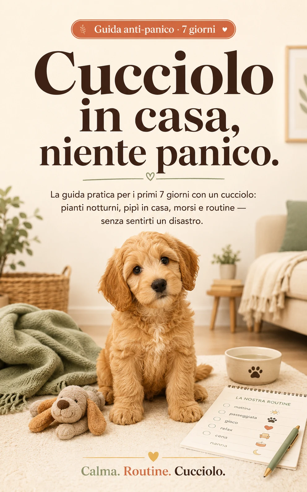 Copertina ebook Cucciolo in casa, niente panico